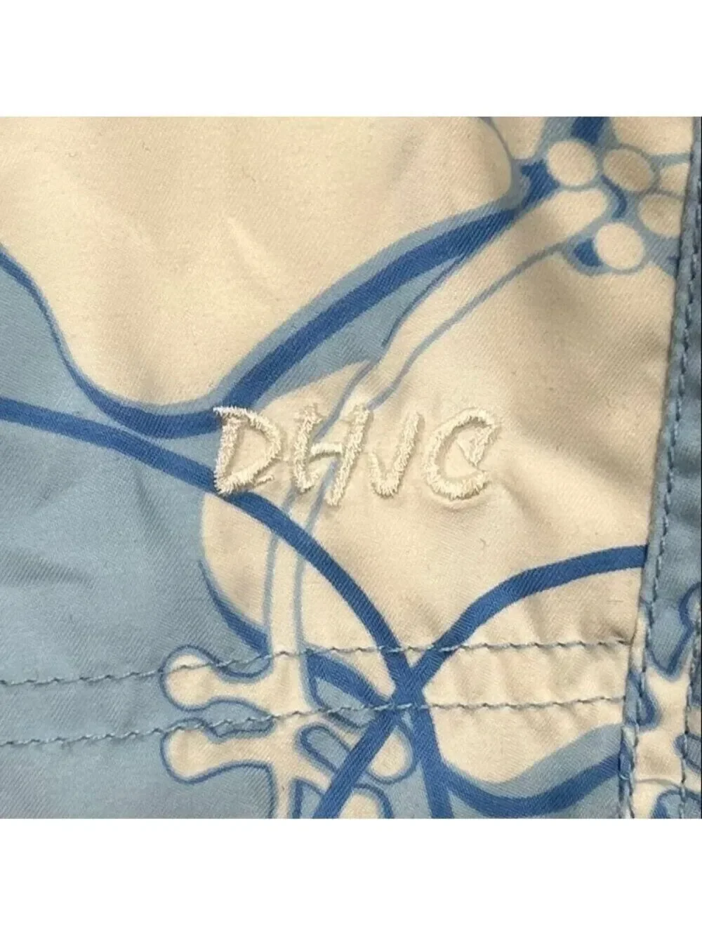 Duck Head Blue White Tropical Floral Print Board Shorts Swim Trunks Size XL